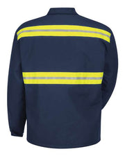 Red Kap JT50EN Men's Enhanced Visibility Perma-Lined Panel Jacket