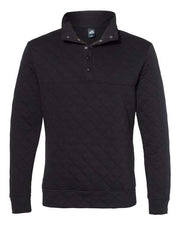 J. America 8890 Men's Quilted Half-Snap Pullover