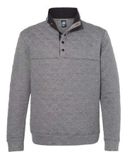 J. America 8890 Men's Quilted Half-Snap Pullover