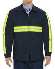 Red Kap JT50ENT Men's Tall Enhanced Visibility Perma-Lined Panel Jacket