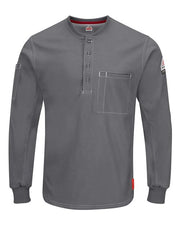 Bulwark QT40T Men's Tall iQ Series® Plus Long Sleeve Henley