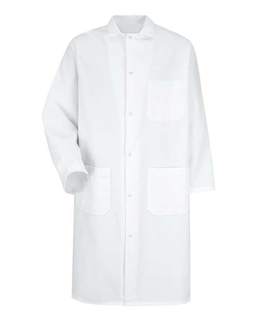 Red Kap 4004 Unisex Gripper - Front Butcher Frock - Interior Chest Pocket