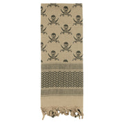 Rothco Skulls Shemagh Tactical Desert Keffiyeh Scarf