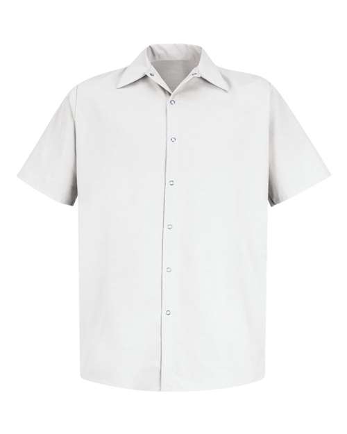 Red Kap SP26T Men's Tall Specialized Short Sleeve Pocketless Work Shirt