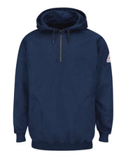 Bulwark SEH8T Men's Tall Flame Resistant Quarter-Zip Hooded Sweatshirt