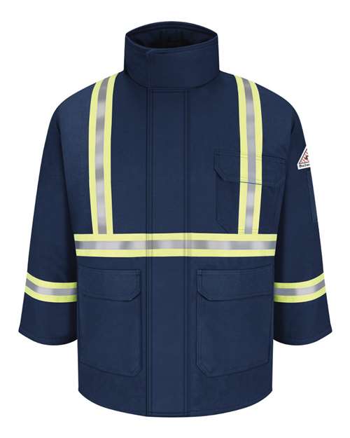 Bulwark JLPC Men's Deluxe Parka With Reflective Trim - EXCEL FR® ComforTouch