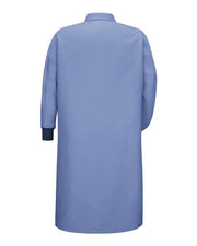Red Kap KS60 Unisex Gripper-Front Pocketless Butcher Coat With Knit Cuffs