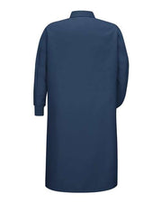 Red Kap KS60 Unisex Gripper-Front Pocketless Butcher Coat With Knit Cuffs