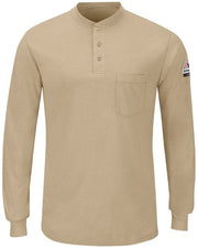Bulwark SML8 Men's Long Sleeve Henley