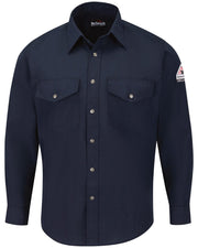Bulwark SNS2T Men's Tall Snap-Front Uniform Shirt - Nomex® IIIA 4.5 oz.