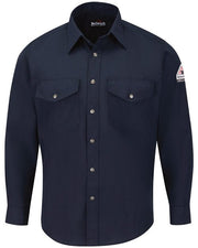 Bulwark SNS2T Men's Tall Snap-Front Uniform Shirt - Nomex® IIIA 4.5 oz.