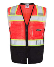 Kishigo 1515-1516 Unisex Premium Black Series® Black Bottom Class 2 Vest