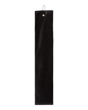 Carmel Towel Company C162523TGH Trifold Golf Towel with Grommet