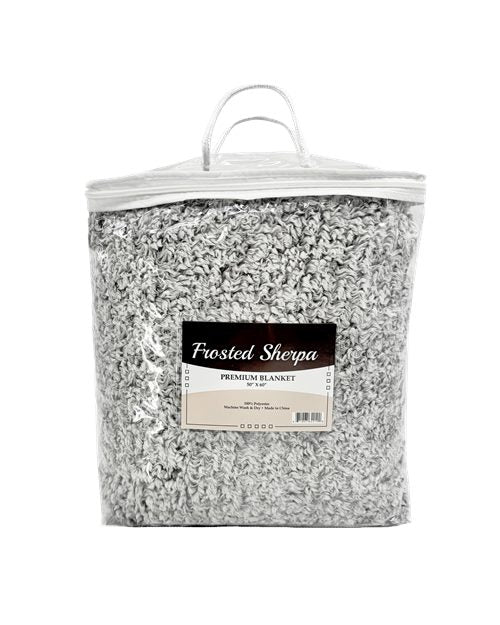 Alpine Fleece 8729 Frosted Sherpa Blanket