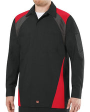 Red Kap SY18 Men's Long Sleeve Tri-Color Shop Shirt