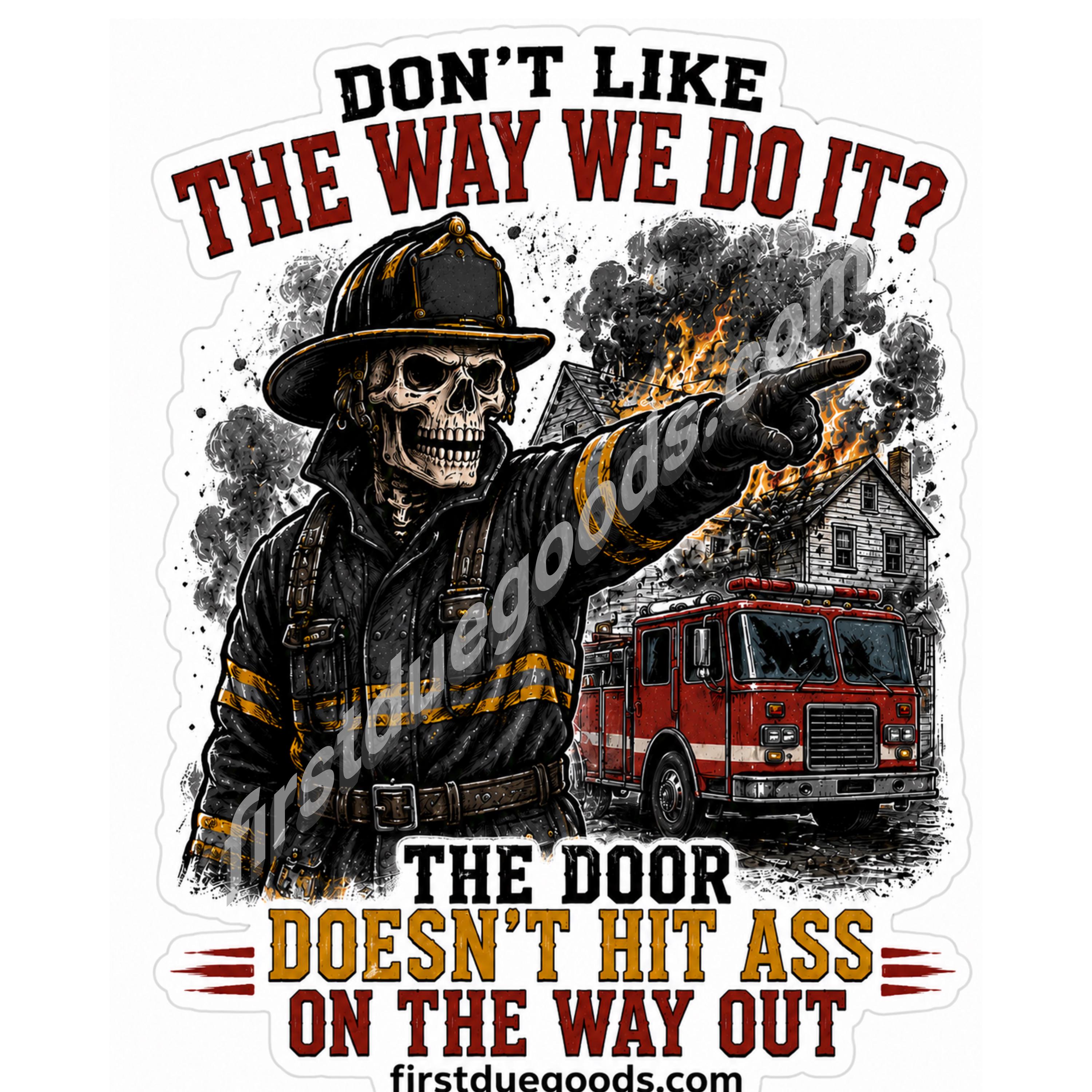 Choose Your Design - 2 Inch Waterproof Dark Humor Firefighter Stickers