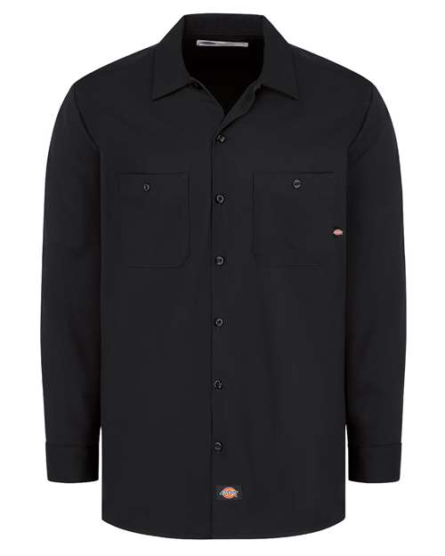 Dickies L307T Men's Tall Industrial Cotton Long Sleeve Work Shirt