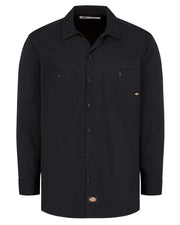 Dickies L307T Men's Tall Industrial Cotton Long Sleeve Work Shirt