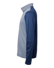 Adidas A522 Men's Ultimate365 Heather Block Print Quarter-Zip Pullover