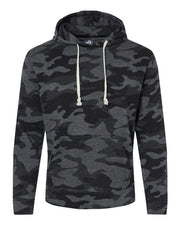 J. America 8871 Men's Triblend Fleece Hooded Sweatshirt