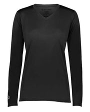 Holloway 222824 Women's Momentum Long Sleeve V-Neck T-Shirt