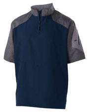 Holloway 229545 Unisex Raider Short Sleeve Quarter-Zip Pullover