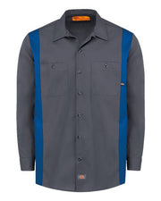 Dickies 5524 Men's Industrial Colorblocked Long Sleeve Shirt
