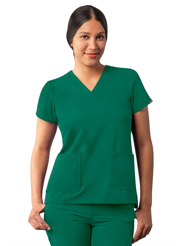 Adar - Addition - Women's Multi-Pocket V-Neck Top