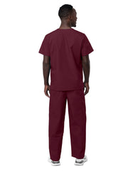 Adar - Sivvan - Unisex V-Neck Top Drawstring Pant Scrub Set