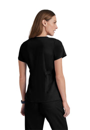 Grey's Anatomy Classic - Women's Two-Pocket Mock Wrap Riley Scrub Top