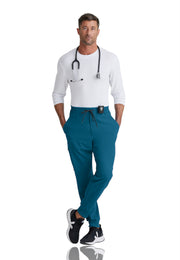 Barco One - Men's Six-Pocket Drawcord Waist Vortex Jogger Scrub Pant