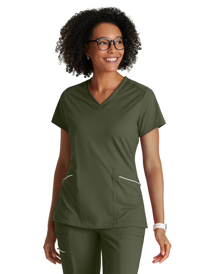 Barco One Performance Knit - Women's Two-Pocket V-Neck Victory Scrub Top