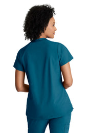Barco One - Women's Two-Pocket Banded Zip-Collar Flux Scrub Top