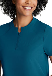 Barco One - Women's Two-Pocket Banded Zip-Collar Flux Scrub Top