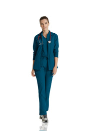 Barco One - Women's Four-Pocket Zip-Up Venture Warm-Up Scrub Jacket