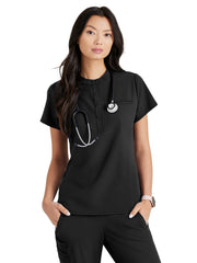 Barco Unify - Women's One-Pocket Henley Style Mission Scrub Top