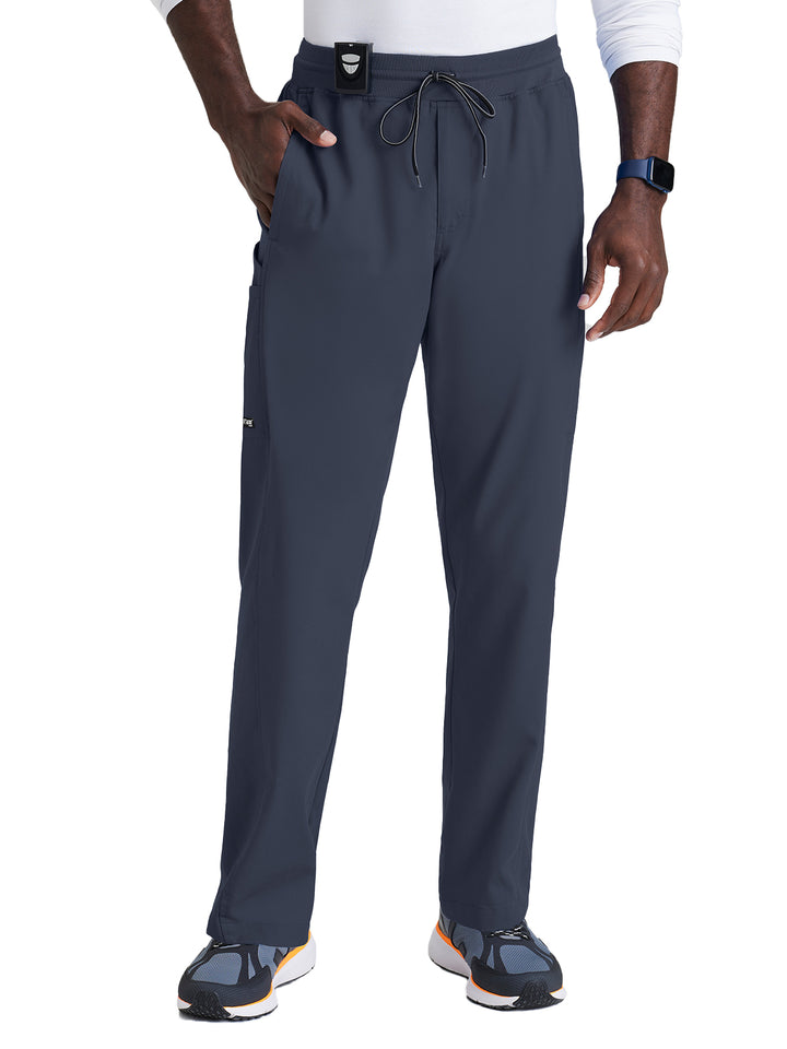 Grey's Anatomy Spandex Stretch - Men's Six-Pocket Straight leg Hudson Scrub Pant