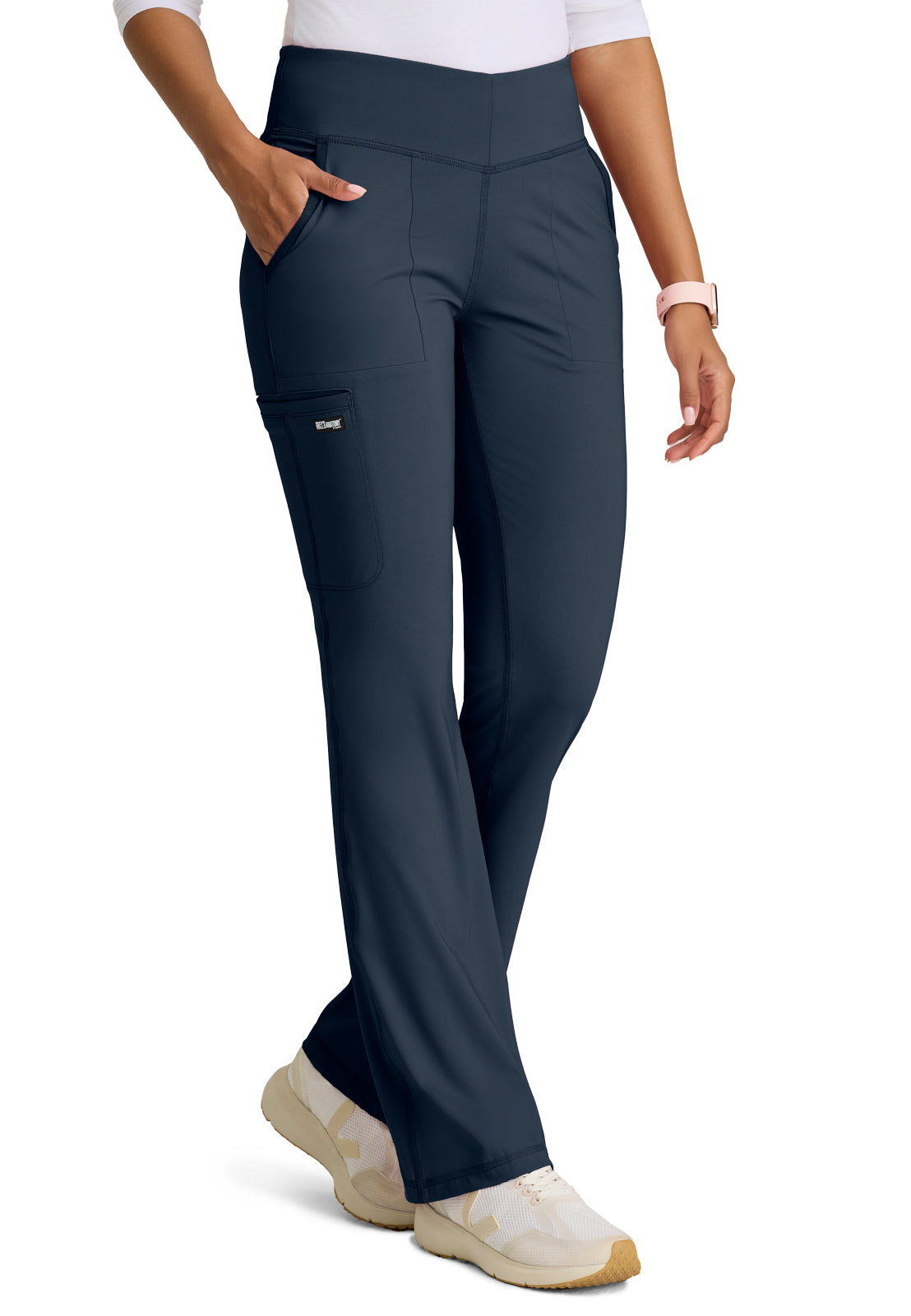 Grey's Anatomy Knit Stretch - Women's Five-Pocket V-Front Swift Scrub Pant