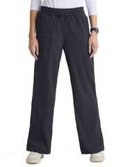 Grey's Anatomy Spandex Stretch - Women's Seven-Pocket Jersey Knit Trim Nina Pant