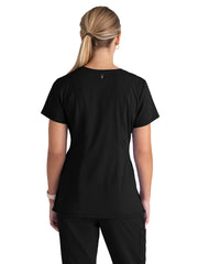 Grey's Anatomy Spandex Stretch - Women's Three-Pocket V-Neck Serena Scrub Top