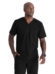 Grey's Anatomy Spandex Stretch - Men's Two-Pocket V-Neck Murphy Scrub Top