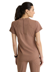 Grey's Anatomy Knit Stretch - Women's Two-Pocket V-Neck Define Scrub Top