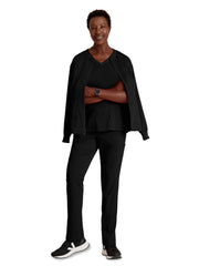 Grey's Anatomy Spandex Stretch - Women's Three-Pocket Millie Warm-Up Jacket