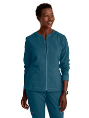Grey's Anatomy Spandex Stretch - Women's Three-Pocket Millie Warm-Up Jacket