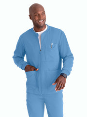 Grey's Anatomy Spandex Stretch - Men's Five-Pocket React Warm-Up Scrub Jacket