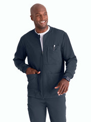 Grey's Anatomy Spandex Stretch - Men's Five-Pocket React Warm-Up Scrub Jacket