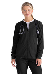 Grey's Anatomy Spandex Stretch - Women's Five-Pocket Gianna Warm-Up Scrub Jacket