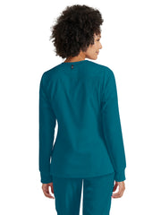 Grey's Anatomy Spandex Stretch - Women's Five-Pocket Gianna Warm-Up Scrub Jacket