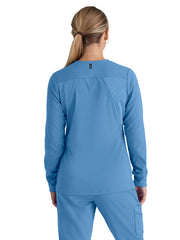 Grey's Anatomy Spandex Stretch - Women's Five-Pocket Gianna Warm-Up Scrub Jacket
