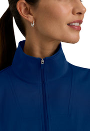 Grey's Anatomy Knit Stretch - Women's Four-Pocket Ease Warm-Up Scrub Jacket